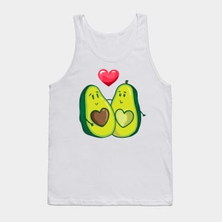 Avocado Love Heart - Cute Vegan & Vegetarian Gift Tank Top